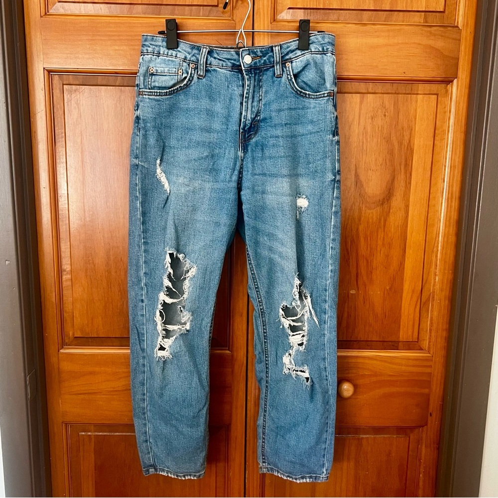 Wild Fable Distressed Light Blue Jeans, Size 6